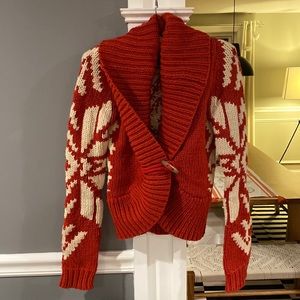 Festive knit AE cardigan